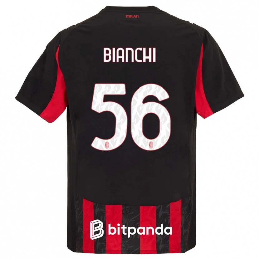 Danxen Kinder Alessandro Bianchi #56 Rot Schwarz Heimtrikot Trikot 2025/26 T-Shirt Österreich