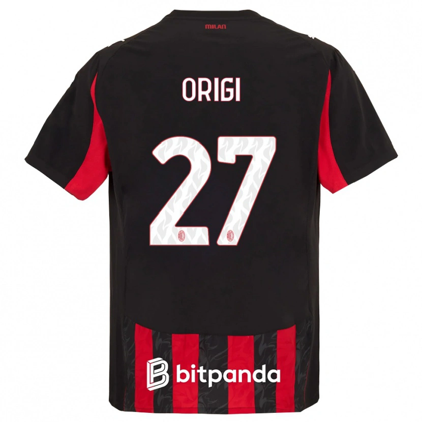Danxen Kinder Divock Origi #27 Rot Schwarz Heimtrikot Trikot 2025/26 T-Shirt Österreich