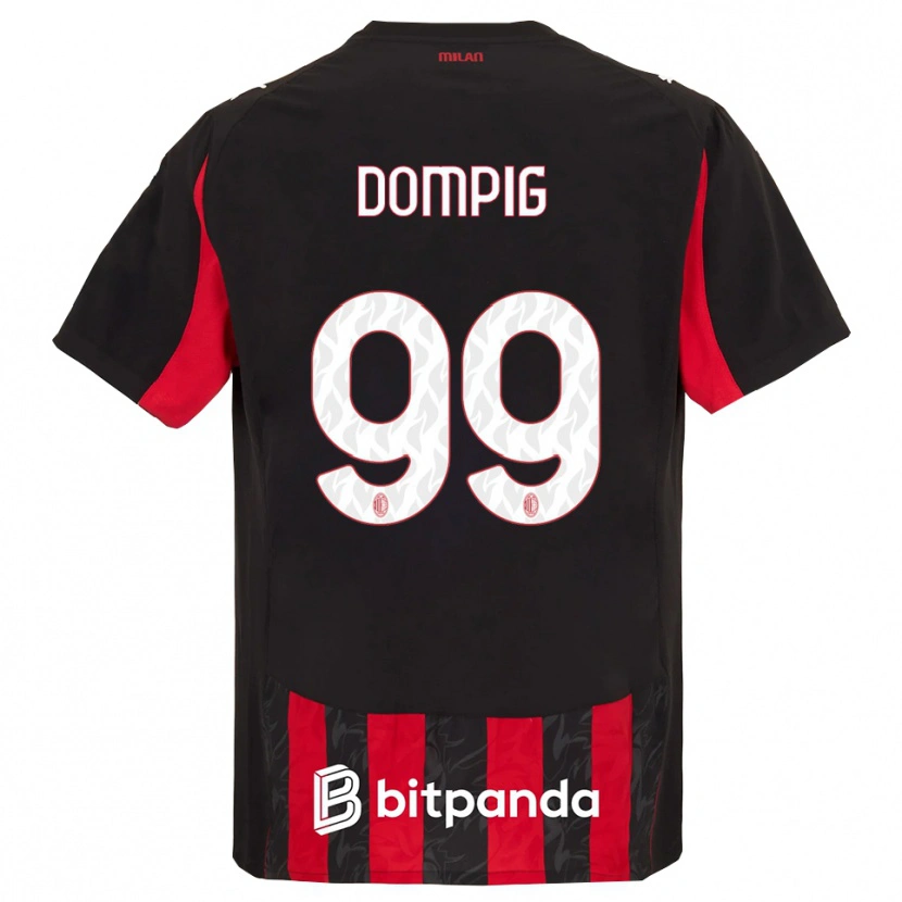 Danxen Kinder Chanté-Mary Delorean Dompig #99 Rot Schwarz Heimtrikot Trikot 2025/26 T-Shirt Österreich