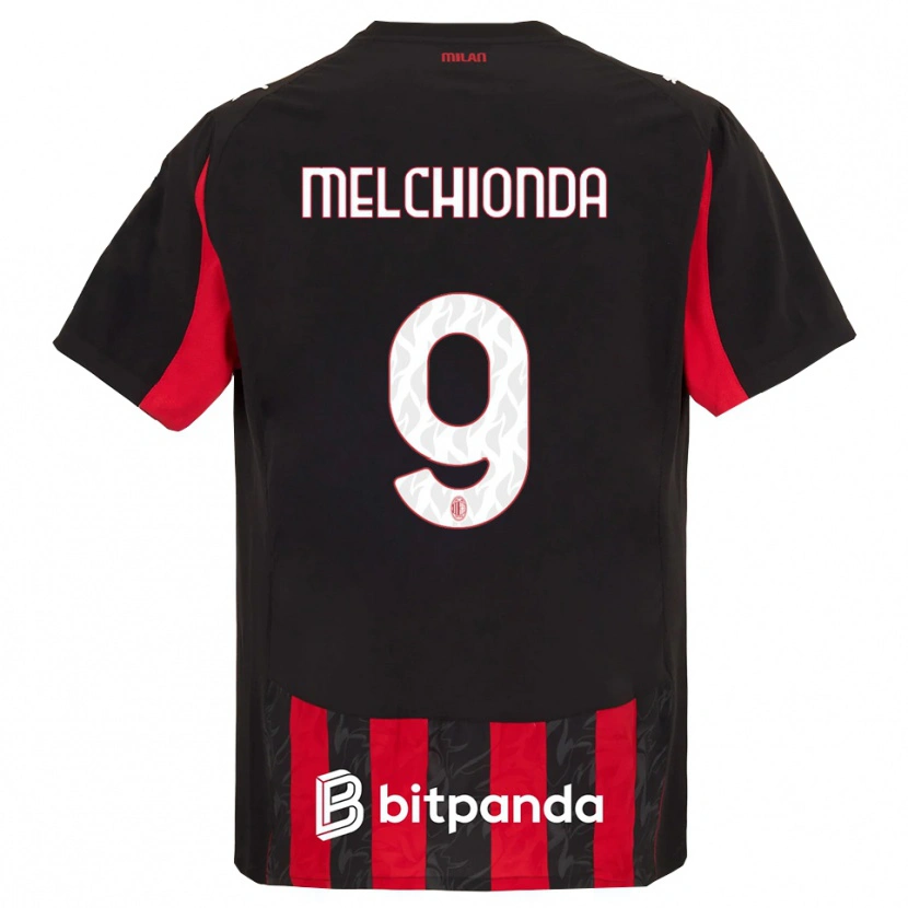 Danxen Kinder Marco Melchionda #9 Rot Schwarz Heimtrikot Trikot 2025/26 T-Shirt Österreich