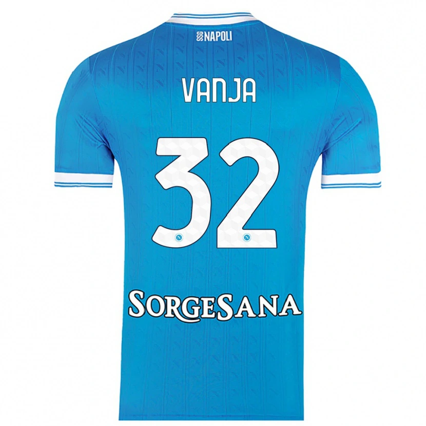 Danxen Kinder Vanja Milinković-Savić #32 Himmelblau Weiß Heimtrikot Trikot 2025/26 T-Shirt Österreich