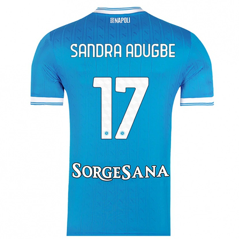 Danxen Kinder Olamide Sandra Adugbe #17 Himmelblau Weiß Heimtrikot Trikot 2025/26 T-Shirt Österreich