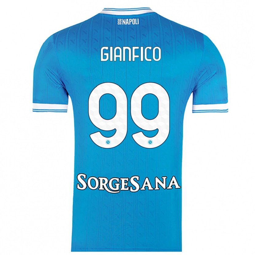 Danxen Kinder Maria Morena Gianfico #99 Himmelblau Weiß Heimtrikot Trikot 2025/26 T-Shirt Österreich
