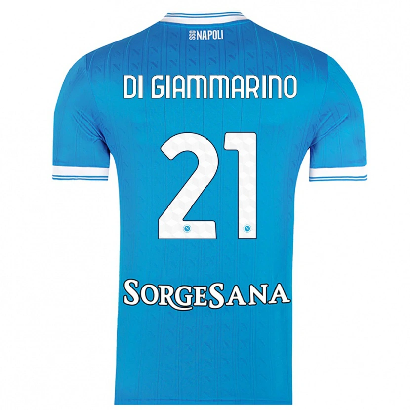 Danxen Kinder Virginia Di Giammarino #21 Himmelblau Weiß Heimtrikot Trikot 2025/26 T-Shirt Österreich