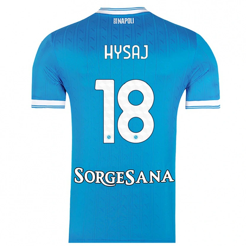Danxen Kinder Daniel Hysaj #18 Himmelblau Weiß Heimtrikot Trikot 2025/26 T-Shirt Österreich