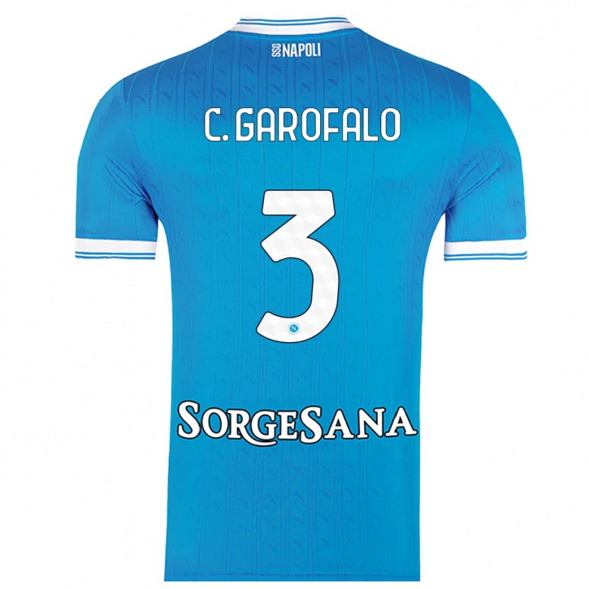 Danxen Kinder Christian Garofalo #3 Himmelblau Weiß Heimtrikot Trikot 2025/26 T-Shirt Österreich