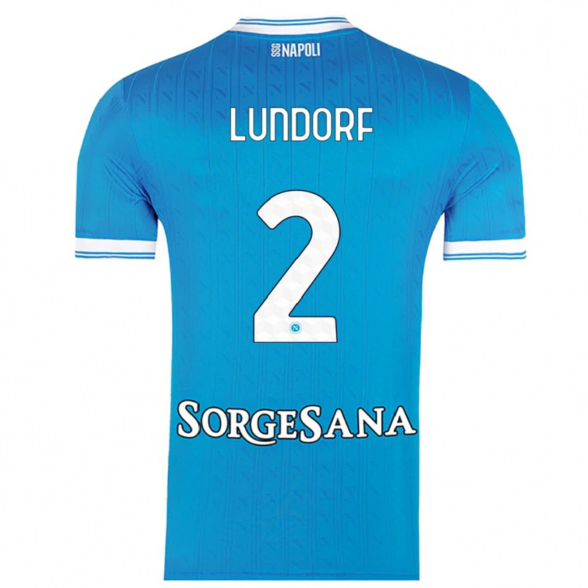 Danxen Kinder Matilde Lundorf Skovsen #2 Himmelblau Weiß Heimtrikot Trikot 2025/26 T-Shirt Österreich
