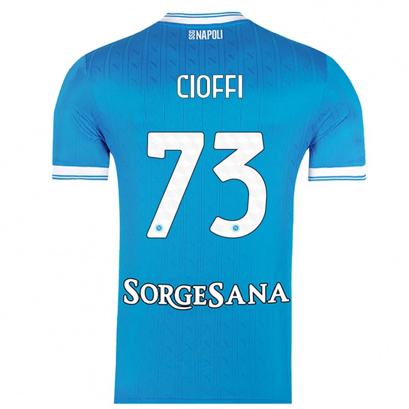 Danxen Kinder Antonio Cioffi #73 Himmelblau Weiß Heimtrikot Trikot 2025/26 T-Shirt Österreich