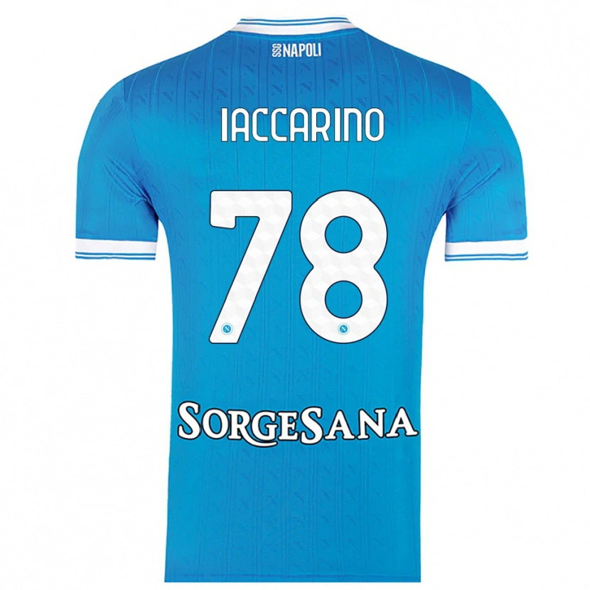 Danxen Kinder Gennaro Iaccarino #78 Himmelblau Weiß Heimtrikot Trikot 2025/26 T-Shirt Österreich