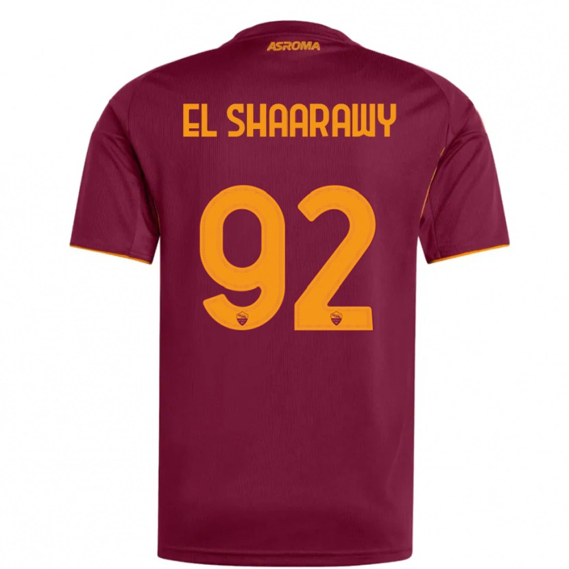 Danxen Kinder Stephan El Shaarawy #92 Burgunderrot Orange Heimtrikot Trikot 2025/26 T-Shirt Österreich