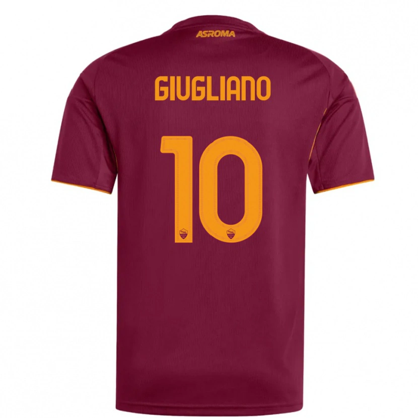 Danxen Kinder Manuela Giugliano #10 Burgunderrot Orange Heimtrikot Trikot 2025/26 T-Shirt Österreich