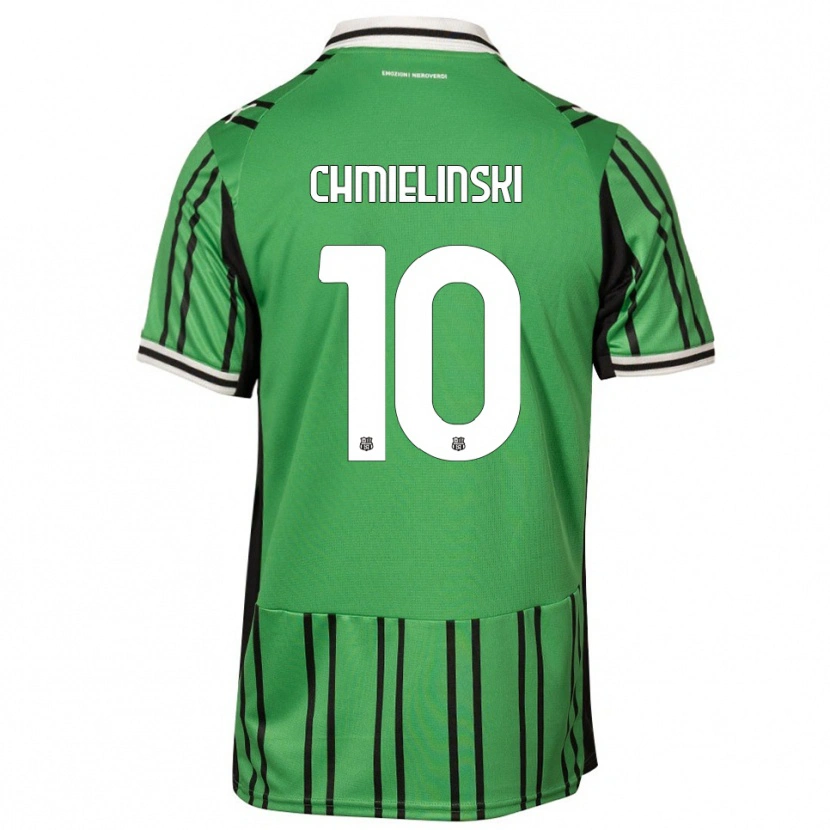 Danxen Kinder Gina Maria Chmielinski #10 Grün Schwarz Heimtrikot Trikot 2025/26 T-Shirt Österreich