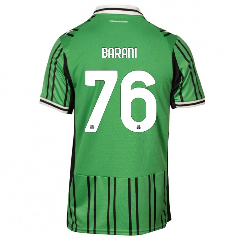 Danxen Kinder Luca Barani #76 Grün Schwarz Heimtrikot Trikot 2025/26 T-Shirt Österreich