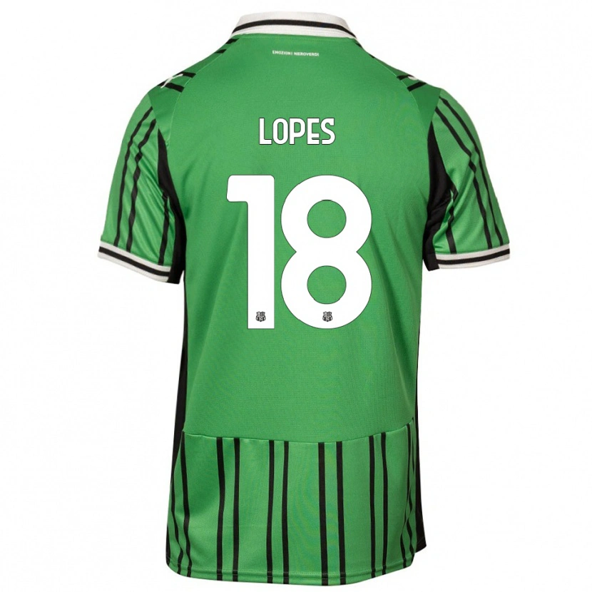 Danxen Kinder Emerick Lopes #18 Grün Schwarz Heimtrikot Trikot 2025/26 T-Shirt Österreich