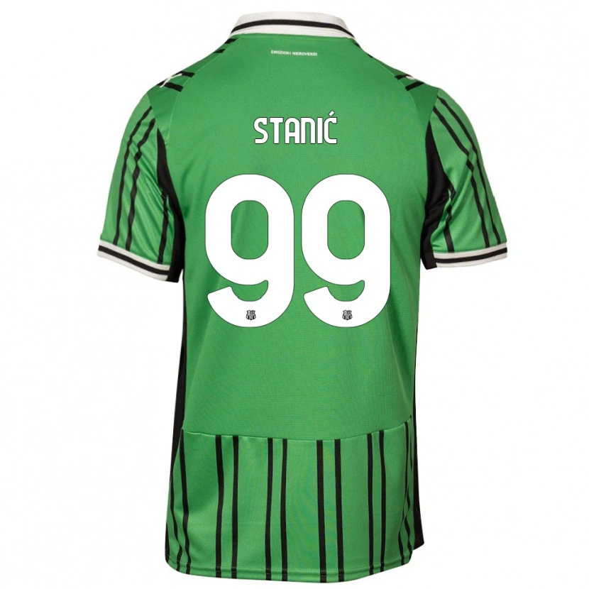 Danxen Kinder Paulina Stanić #99 Grün Schwarz Heimtrikot Trikot 2025/26 T-Shirt Österreich