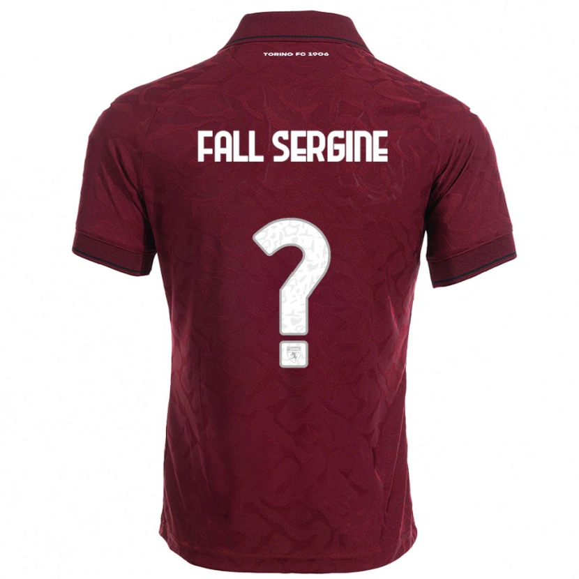 Danxen Kinder Fallou Fall Sergine #0 Burgunderrot Weiß Heimtrikot Trikot 2025/26 T-Shirt Österreich