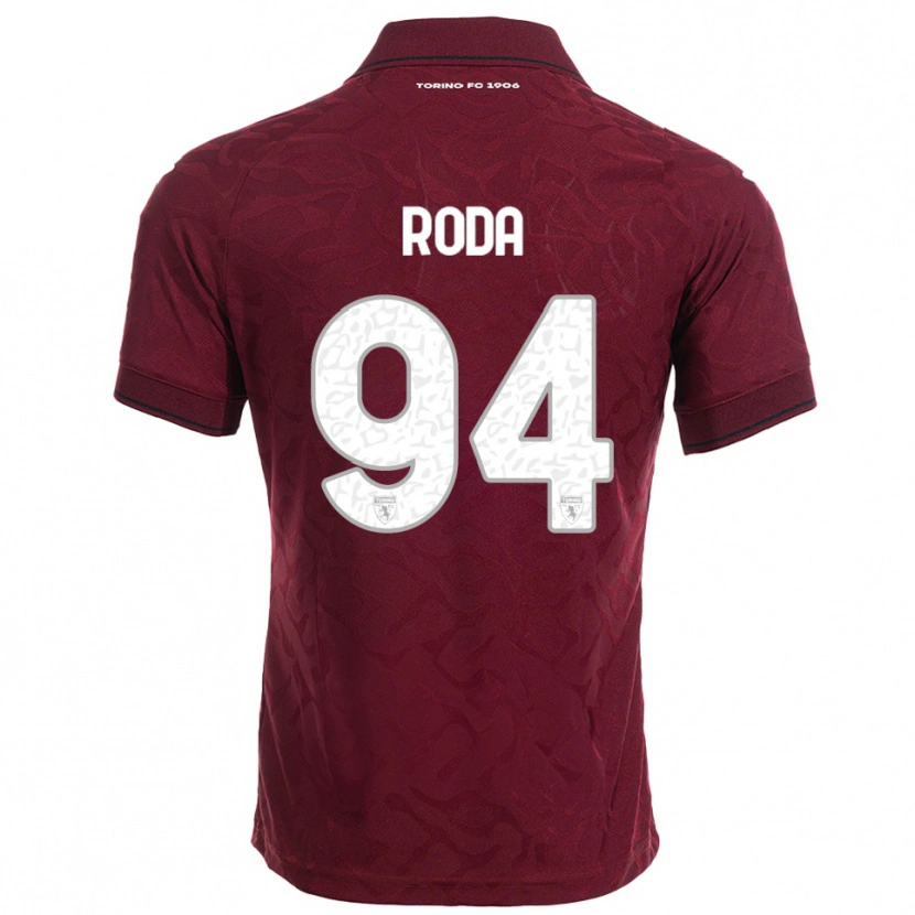 Danxen Kinder Alex Roda #94 Burgunderrot Weiß Heimtrikot Trikot 2025/26 T-Shirt Österreich