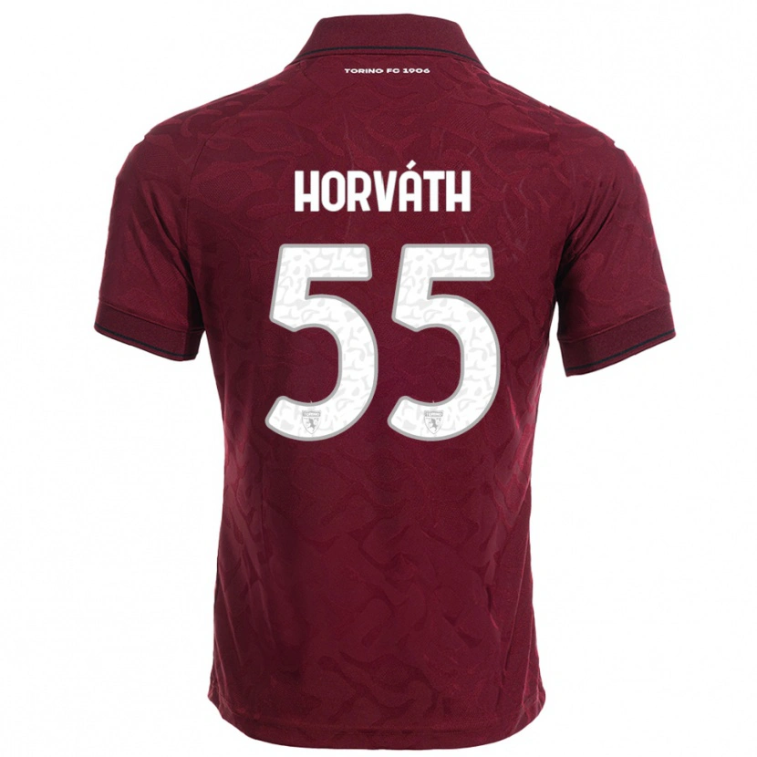Danxen Kinder Krisztofer Horváth #55 Burgunderrot Weiß Heimtrikot Trikot 2025/26 T-Shirt Österreich