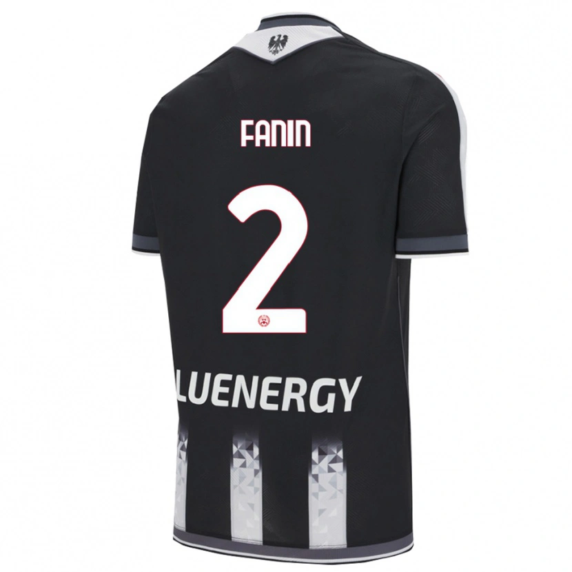 Danxen Kinder Alessandro Fanin #2 Schwarz Weiß Heimtrikot Trikot 2025/26 T-Shirt Österreich