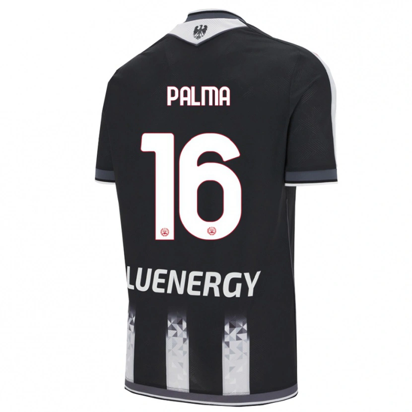 Danxen Kinder Matteo Palma #16 Schwarz Weiß Heimtrikot Trikot 2025/26 T-Shirt Österreich