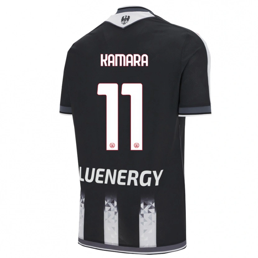 Danxen Kinder Hassane Kamara #11 Schwarz Weiß Heimtrikot Trikot 2025/26 T-Shirt Österreich