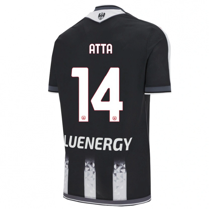 Danxen Kinder Arthur Atta #14 Schwarz Weiß Heimtrikot Trikot 2025/26 T-Shirt Österreich
