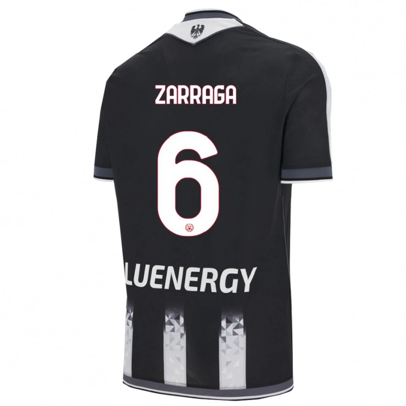 Danxen Kinder Oier Zarraga #6 Schwarz Weiß Heimtrikot Trikot 2025/26 T-Shirt Österreich