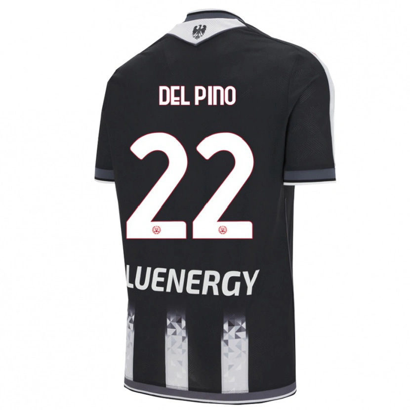 Danxen Kinder Lorenzo Del Pino #22 Schwarz Weiß Heimtrikot Trikot 2025/26 T-Shirt Österreich