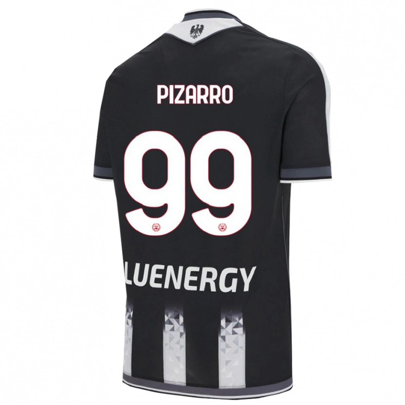 Danxen Kinder Damián Pizarro #99 Schwarz Weiß Heimtrikot Trikot 2025/26 T-Shirt Österreich