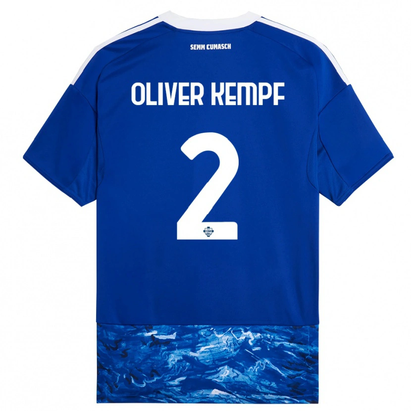 Danxen Kinder Marc Oliver Kempf #2 Blau Weiß Heimtrikot Trikot 2025/26 T-Shirt Österreich