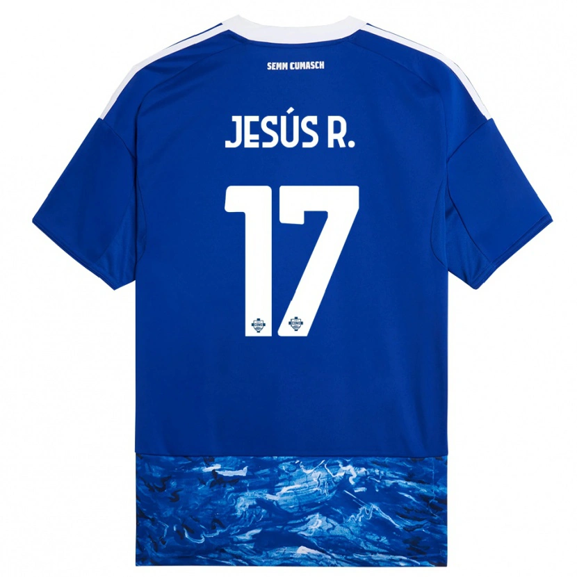Danxen Kinder Jesús Rodríguez #17 Blau Weiß Heimtrikot Trikot 2025/26 T-Shirt Österreich
