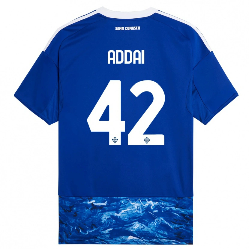Danxen Kinder Jayden Addai #42 Blau Weiß Heimtrikot Trikot 2025/26 T-Shirt Österreich
