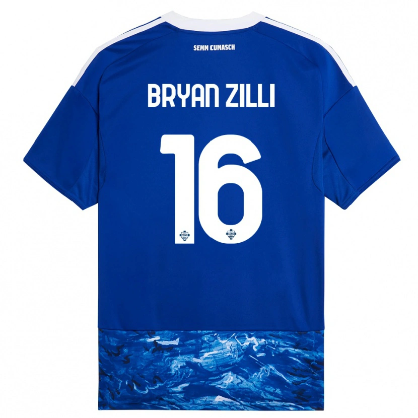 Danxen Kinder Rocco Bryan Zilli #16 Blau Weiß Heimtrikot Trikot 2025/26 T-Shirt Österreich