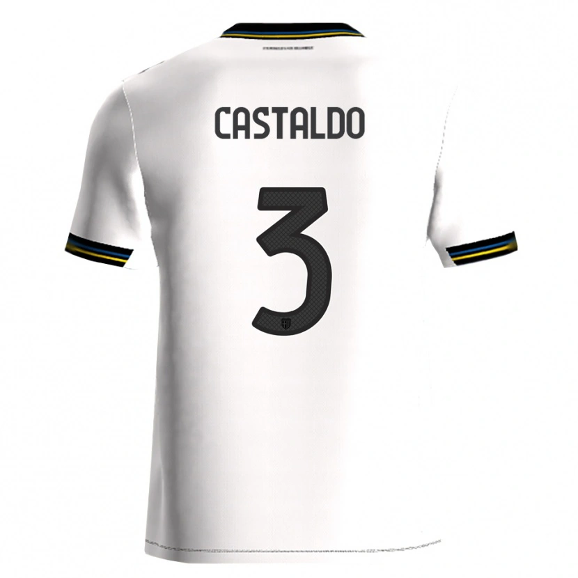 Danxen Kinder Antonio Castaldo #3 Weiß Schwarz Heimtrikot Trikot 2025/26 T-Shirt Österreich
