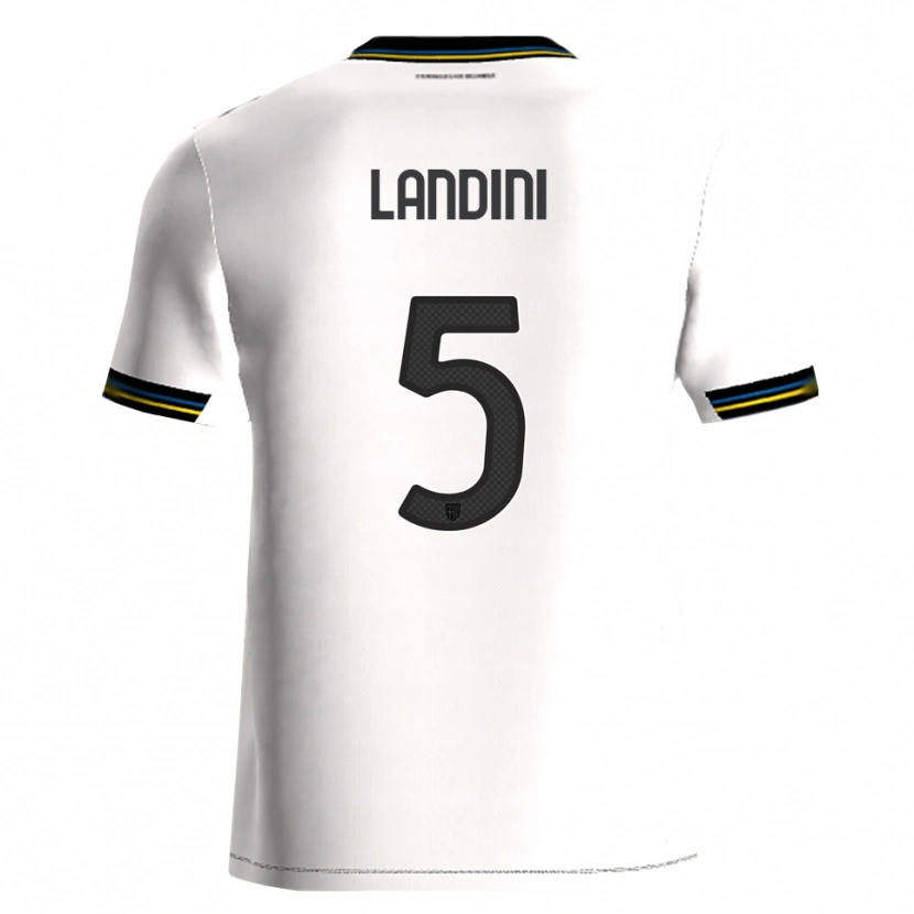 Danxen Kinder Simone Landini #5 Weiß Schwarz Heimtrikot Trikot 2025/26 T-Shirt Österreich