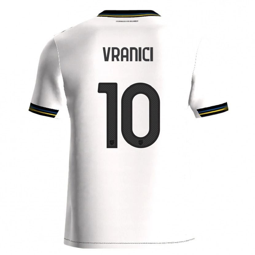 Danxen Kinder Dean Vranici #10 Weiß Schwarz Heimtrikot Trikot 2025/26 T-Shirt Österreich