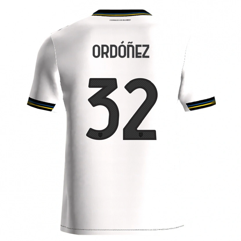 Danxen Kinder Christian Ordóñez #32 Weiß Schwarz Heimtrikot Trikot 2025/26 T-Shirt Österreich