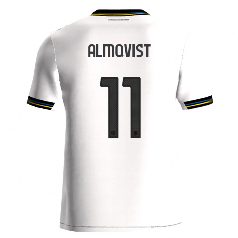 Danxen Kinder Pontus Almqvist #11 Weiß Schwarz Heimtrikot Trikot 2025/26 T-Shirt Österreich