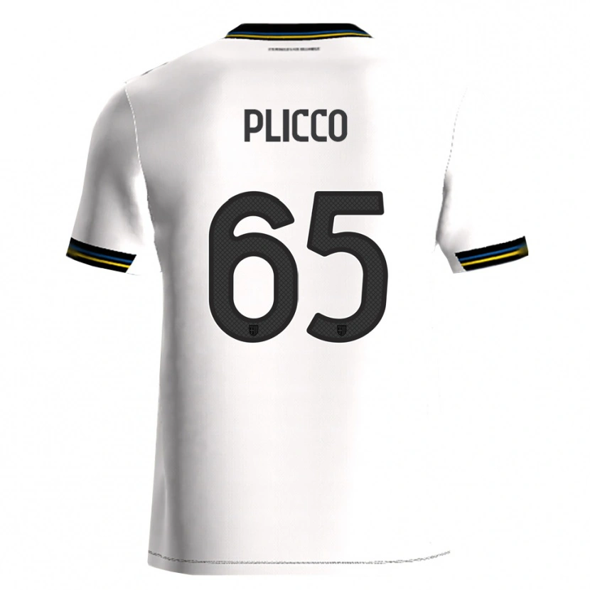 Danxen Kinder Elia Plicco #65 Weiß Schwarz Heimtrikot Trikot 2025/26 T-Shirt Österreich