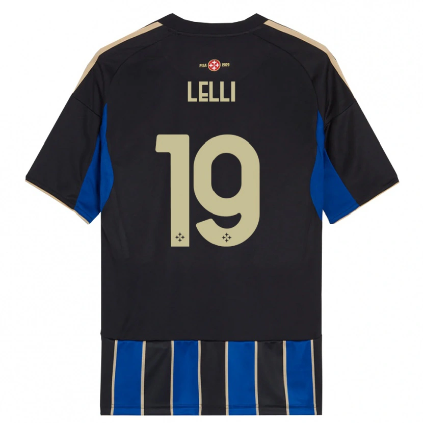 Danxen Kinder Roberto Lelli #19 Schwarz Blau Heimtrikot Trikot 2025/26 T-Shirt Österreich