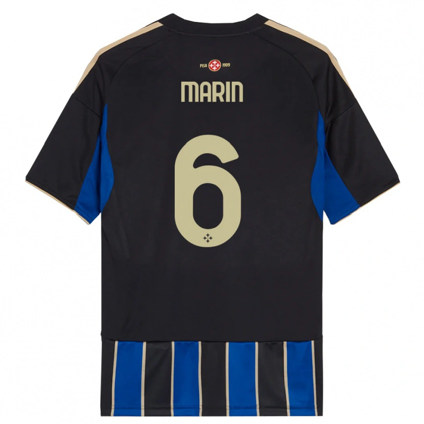 Danxen Kinder Marius Marin #6 Schwarz Blau Heimtrikot Trikot 2025/26 T-Shirt Österreich