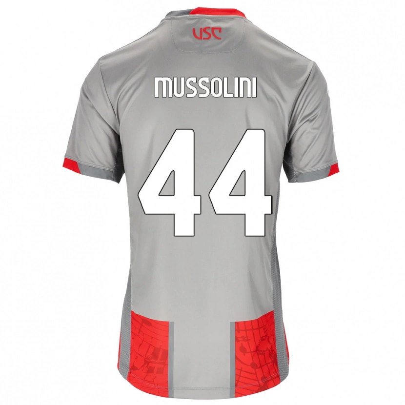 Danxen Kinder Romano Floriani Mussolini #44 Rot Grau Heimtrikot Trikot 2025/26 T-Shirt Österreich