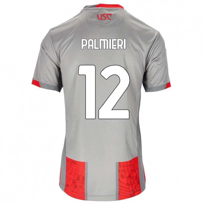 Danxen Kinder Cristian Palmieri #12 Rot Grau Heimtrikot Trikot 2025/26 T-Shirt Österreich
