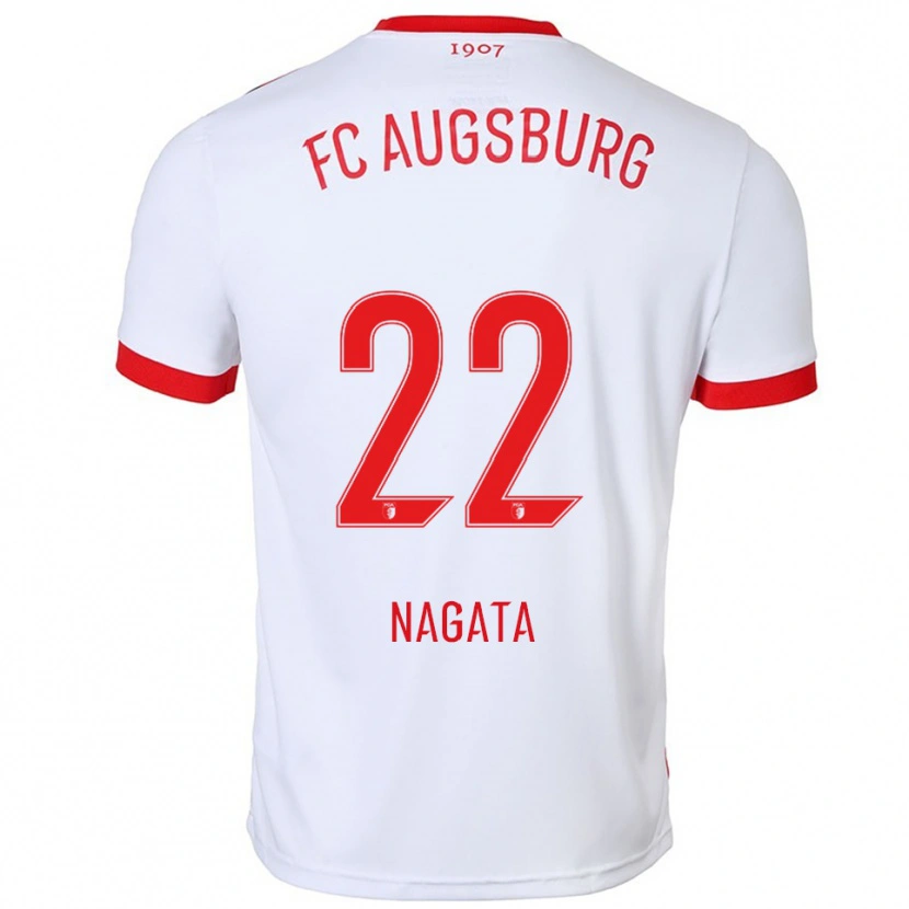 Danxen Kinder Ryoji Nagata #22 Weiß Rot Heimtrikot Trikot 2025/26 T-Shirt Österreich
