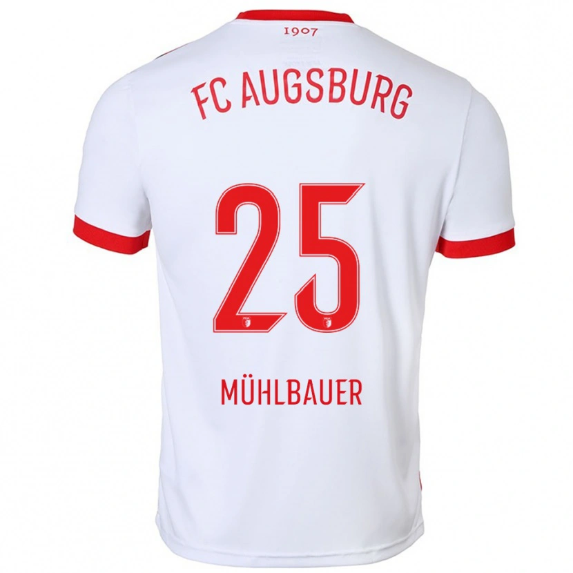 Danxen Kinder Simon Mühlbauer #25 Weiß Rot Heimtrikot Trikot 2025/26 T-Shirt Österreich