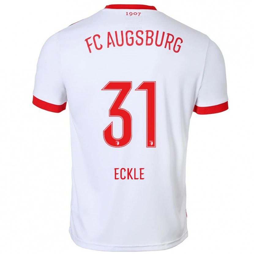 Danxen Kinder Philipp Eckle #31 Weiß Rot Heimtrikot Trikot 2025/26 T-Shirt Österreich