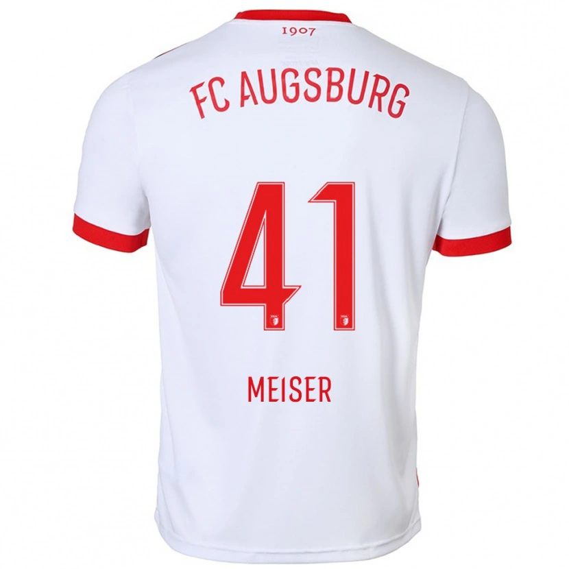 Danxen Kinder Felix Meiser #41 Weiß Rot Heimtrikot Trikot 2025/26 T-Shirt Österreich