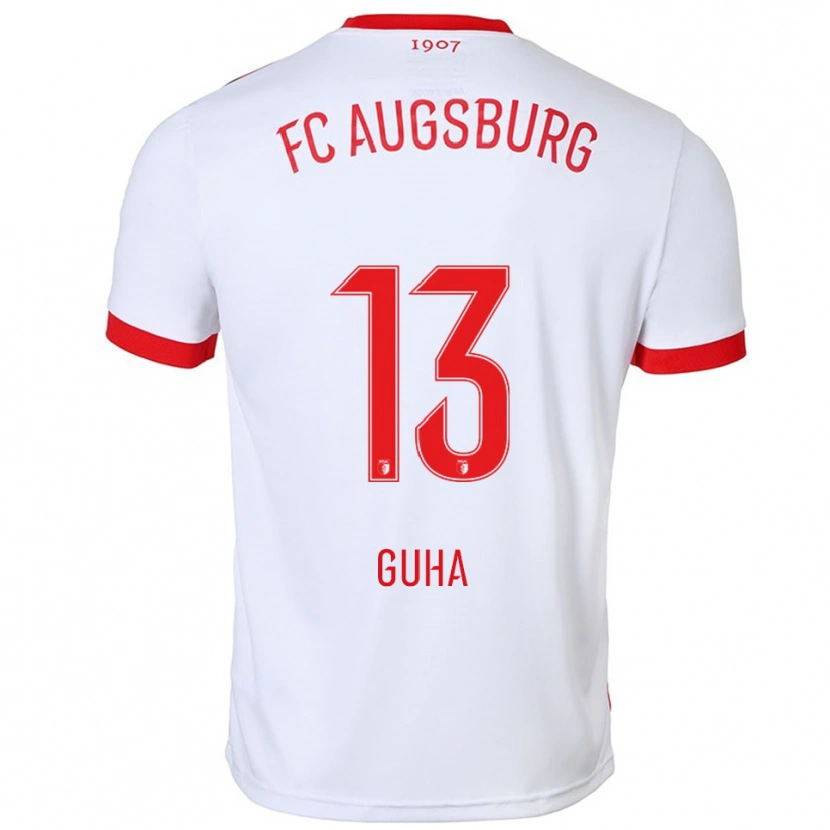 Danxen Kinder Felix Guha #13 Weiß Rot Heimtrikot Trikot 2025/26 T-Shirt Österreich