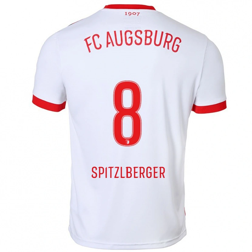 Danxen Kinder Jordan Spitzlberger #8 Weiß Rot Heimtrikot Trikot 2025/26 T-Shirt Österreich