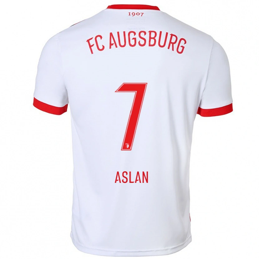 Danxen Kinder Berkay Aslan #7 Weiß Rot Heimtrikot Trikot 2025/26 T-Shirt Österreich